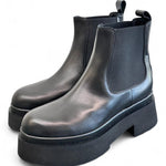 Stivaletto beatles nero con platform Albano 