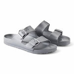 Ciabatta Arizona gomma metallic silver uomo Birkenstock 1003490<BR/> <BR/> 