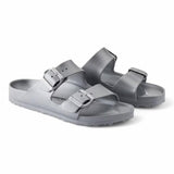 Ciabatta Arizona gomma metallic silver uomo Birkenstock 1003490<BR/> <BR/> 