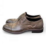 Scarpa no-laces pelle testa di moro Pawelks <BR/> 