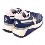 Sneaker uomo tessuto e suede blu bianco YAK W6YZ WIZZ 
