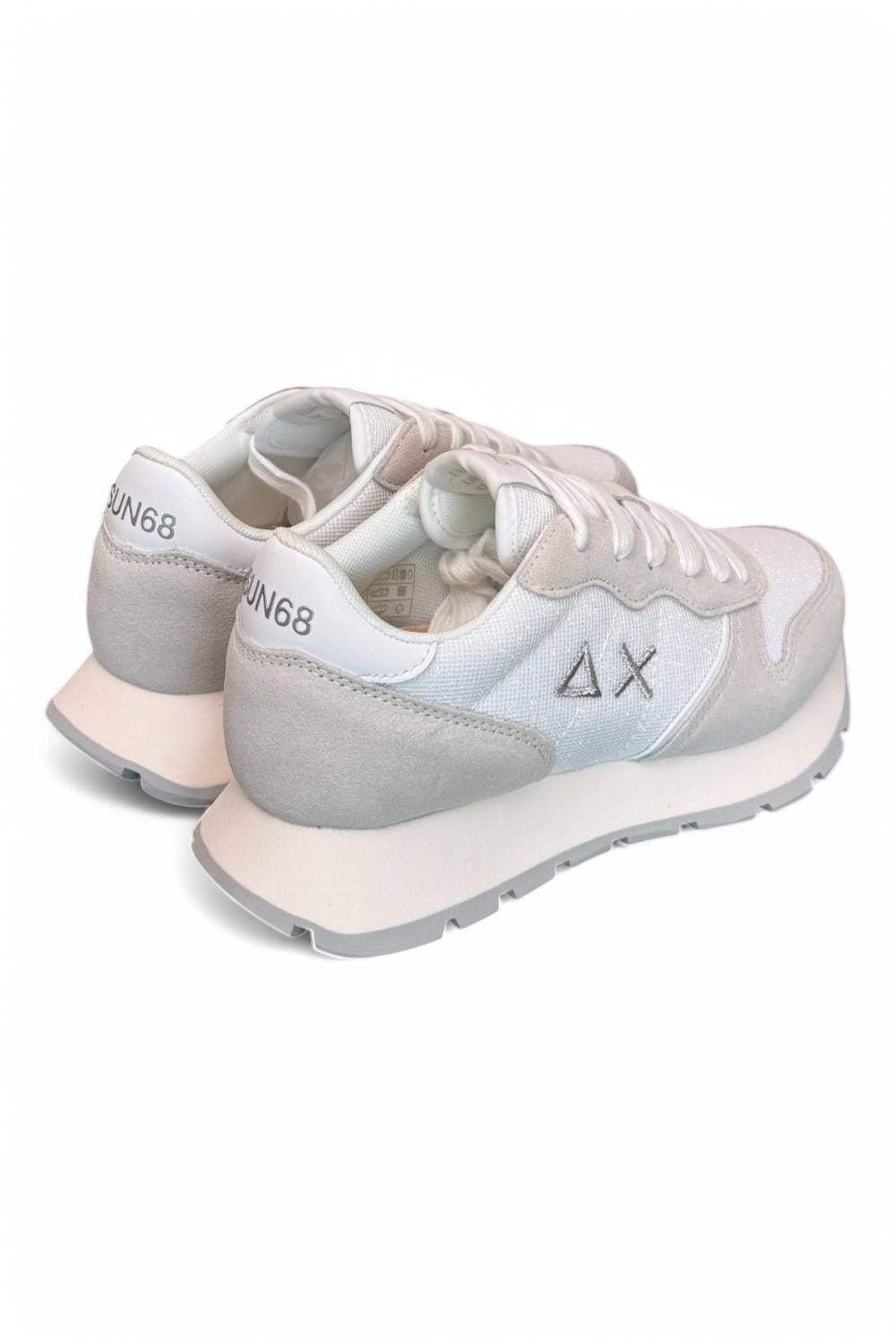 Sneaker donna SUN 68 ALLY glitter white 