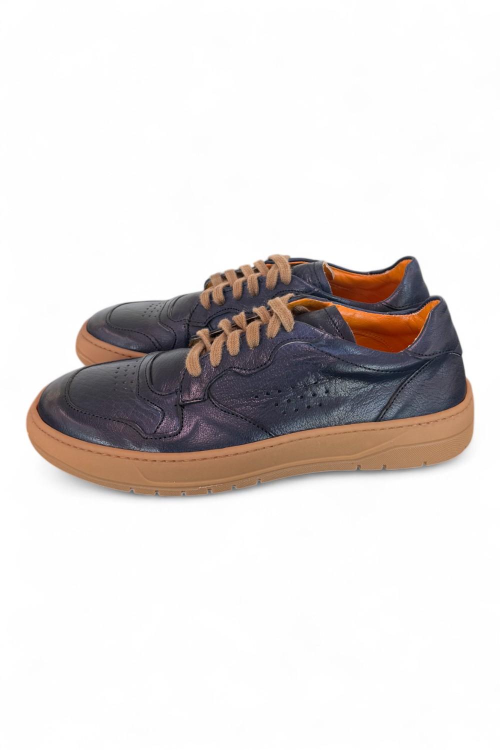 Sneaker pelle blu F.lli Rennella 