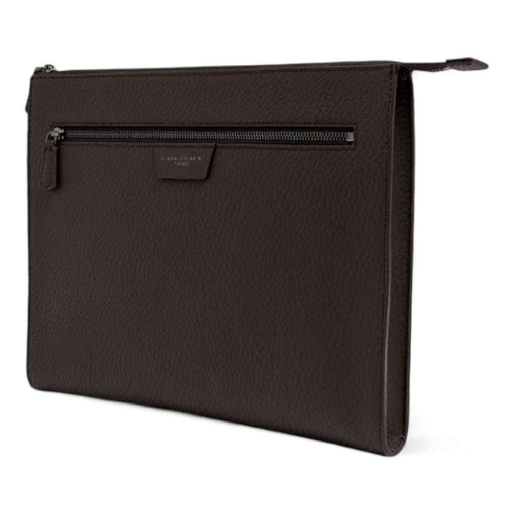 Pochette maxy uomo donna pelle testa di moro Gianni Chiarini 