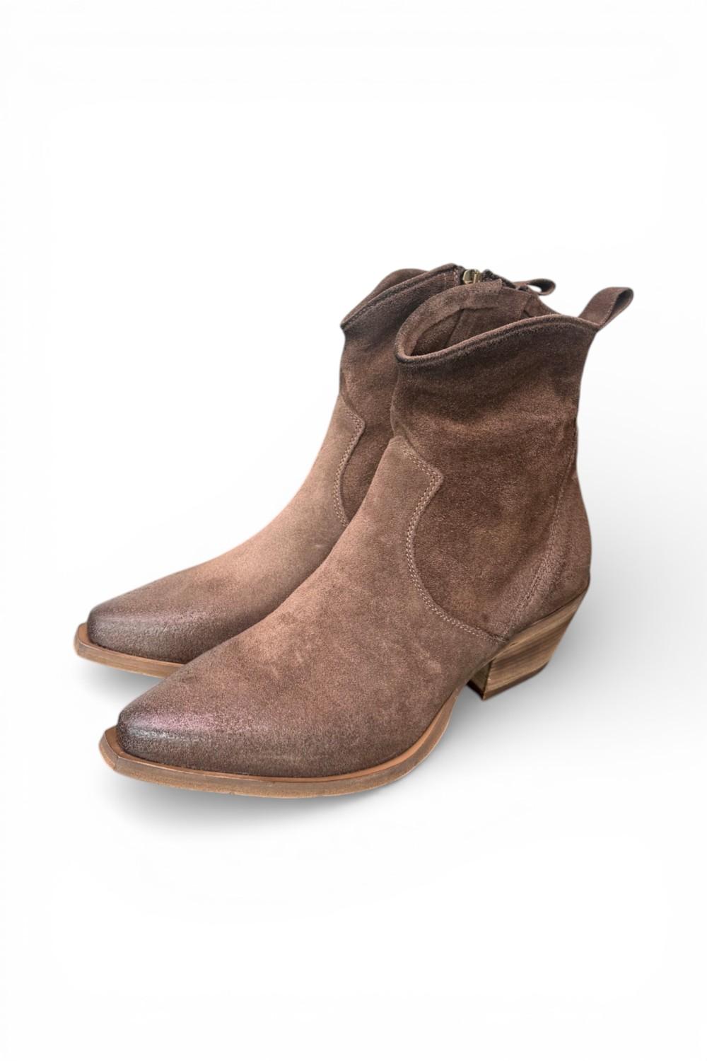 Stivaletto texano suede mustang Metisse<BR/> 