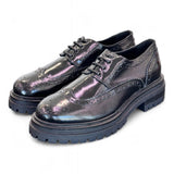 Scarpa allacciata imperiale donna Les Tulipes nera 