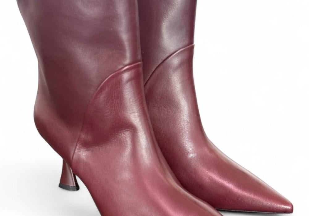 Stivaletto pelle bordeaux Isabelle Paris<BR/> 