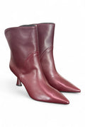 Stivaletto pelle bordeaux Isabelle Paris
