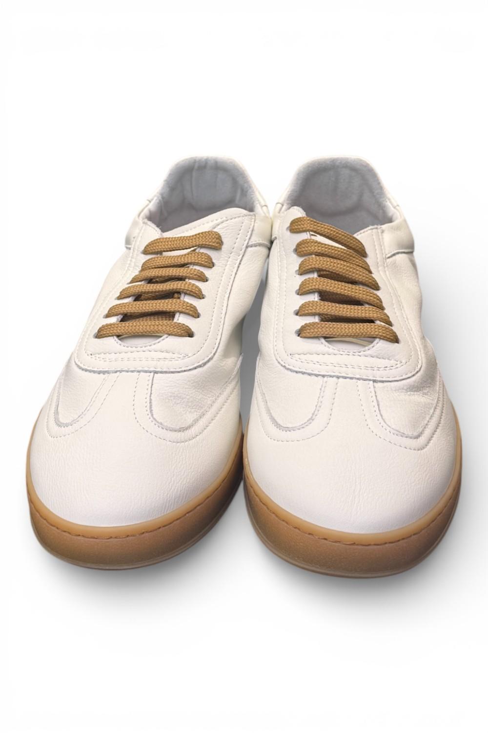Sneaker uomo Soldini 80 Akira pelle vieste bianca 