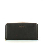 Portafoglio Metallic Soft Zip Around Black<BR/> 