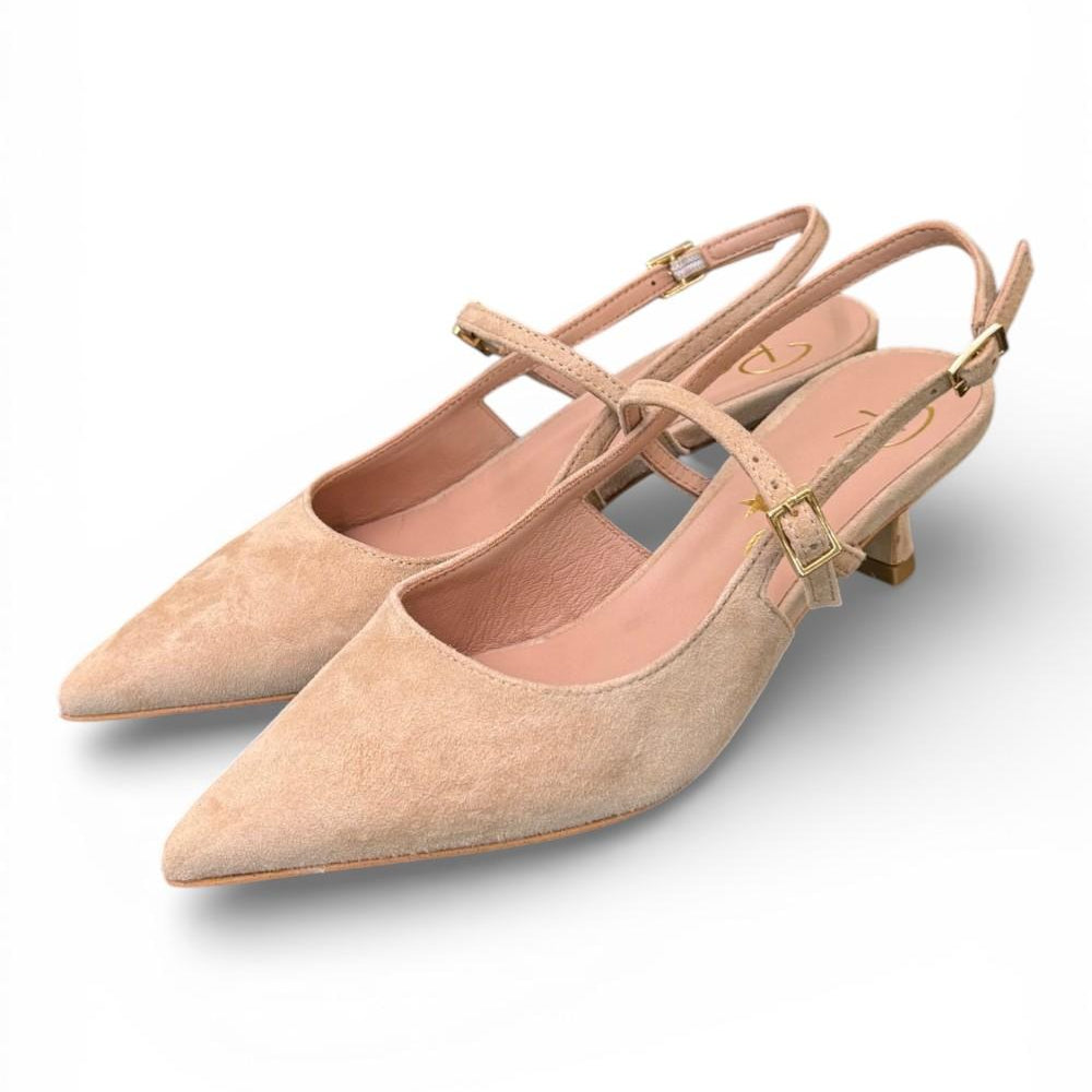 Slingback cintino suede beige Ranye 
