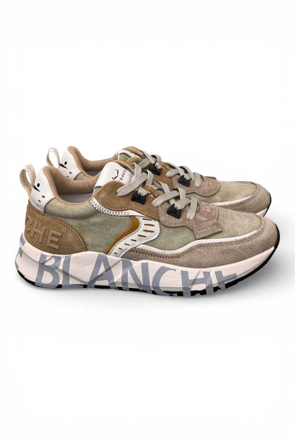 Sneaker uomo Club 01 Voile Blanche canvas salvia beige 1D52<BR/> 