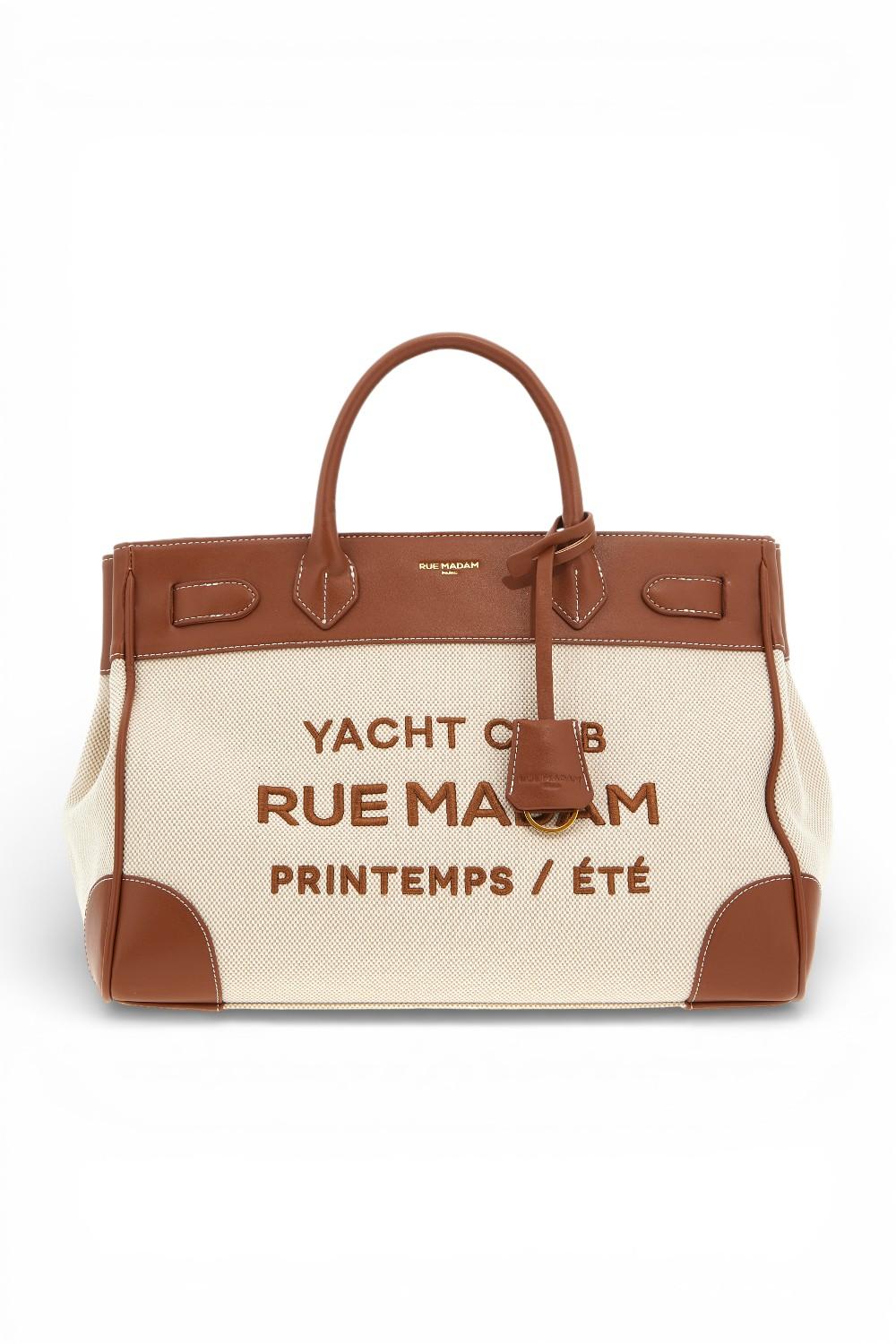 Shopping Riviera Tote bag beige brown Rue Madam 