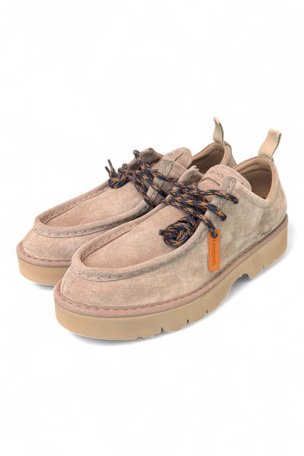 Allacciato uomo Panchic P009 ingegnere suede beige 