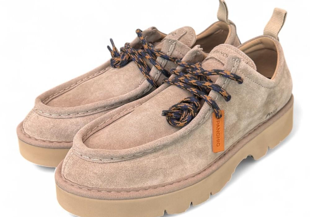 Allacciato uomo Panchic P009 ingegnere suede beige 