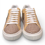 Sneaker donna Voile Blanche Lipari 1E53 tessuto beige platino 