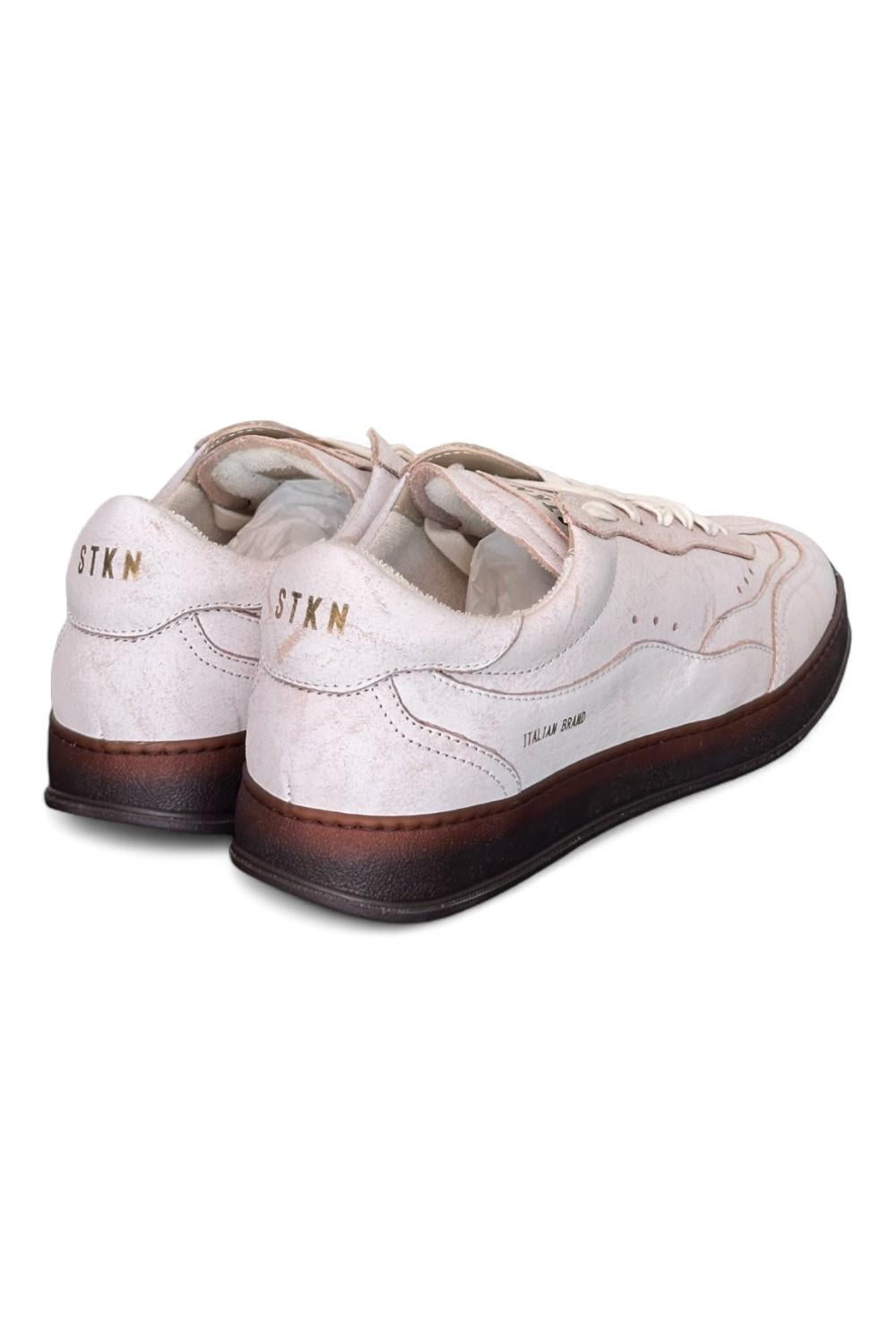Sneaker uomo Stokton venus bianco latte vintage 
