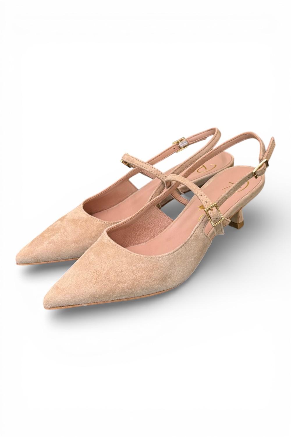 Slingback cintino suede beige Ranye 