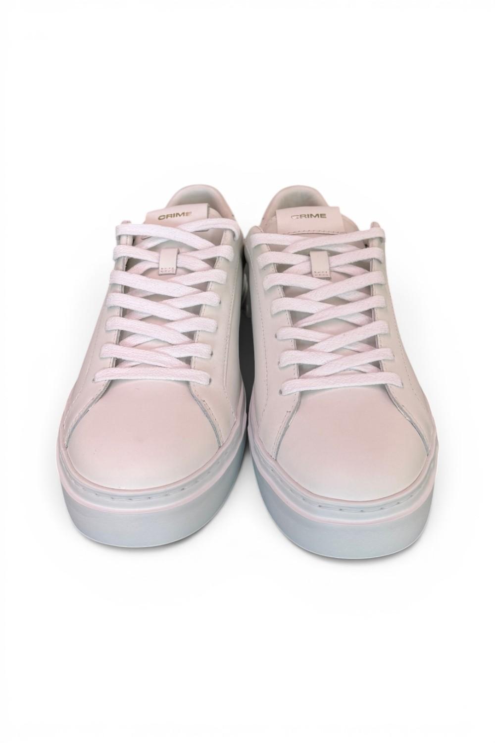 Sneaker pelle bianca XL Crime London 