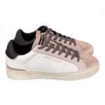 Sneaker uomo Crime London Blade Raw Shade pelle e suede bianco beige 