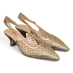 Slingback intreccio platino Les Autres<BR/> 