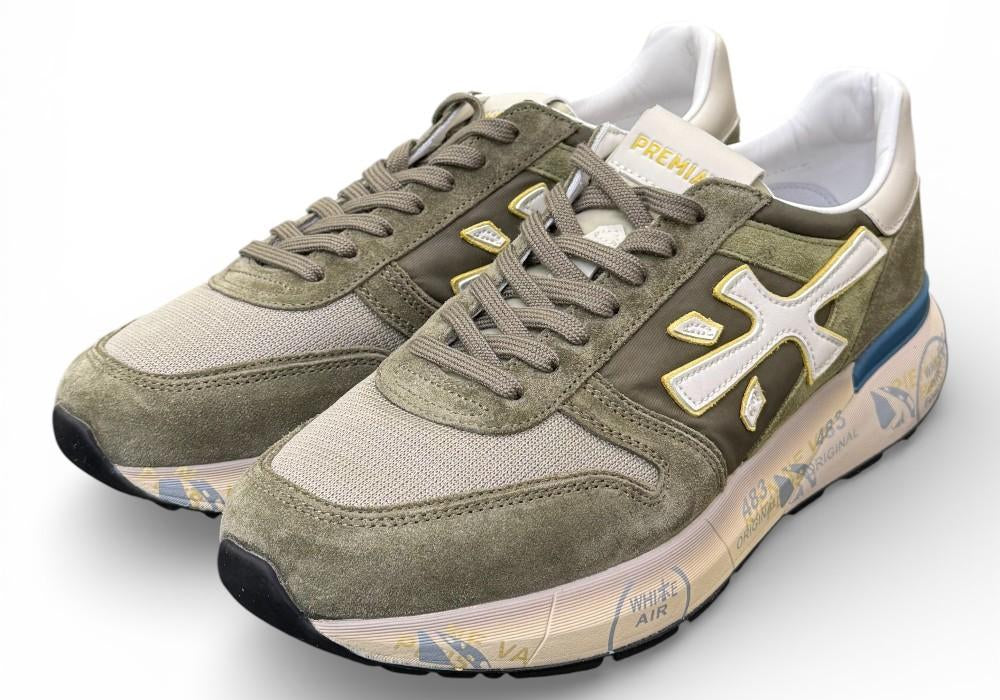 Sneaker uomo Mick 8086 Premiata verde grigio 