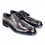 Scarpa allacciata liscia nera cerimonia Franco Fedele 