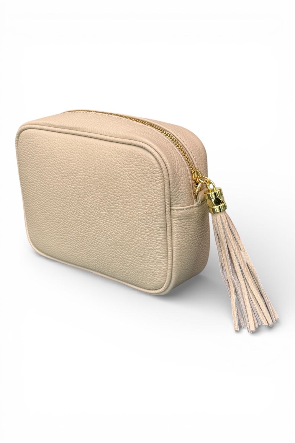 Borsina camera case pelle beige 