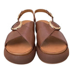Sandalo incrocio cioccolato Z40 Inuovo<BR/> 