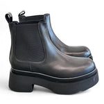 Stivaletto beatles nero con platform Albano 
