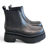 Stivaletto beatles nero con platform Albano 