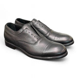 Scarpa uomo no-lace nera F.lli Rennella puntale 