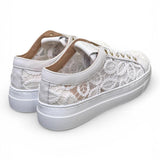 Sneaker donna pizzo bianco Stokton<BR/> 