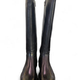 Stivale cavallerizzo pelle nera Francesco Brunelli<BR/> 