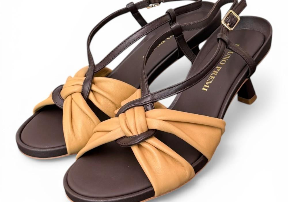 Sandalo nodo camel marrone Bruno Premi 
