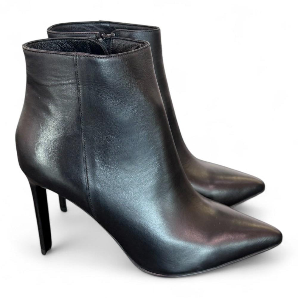 Stivaletto pelle nera T100 Albano 