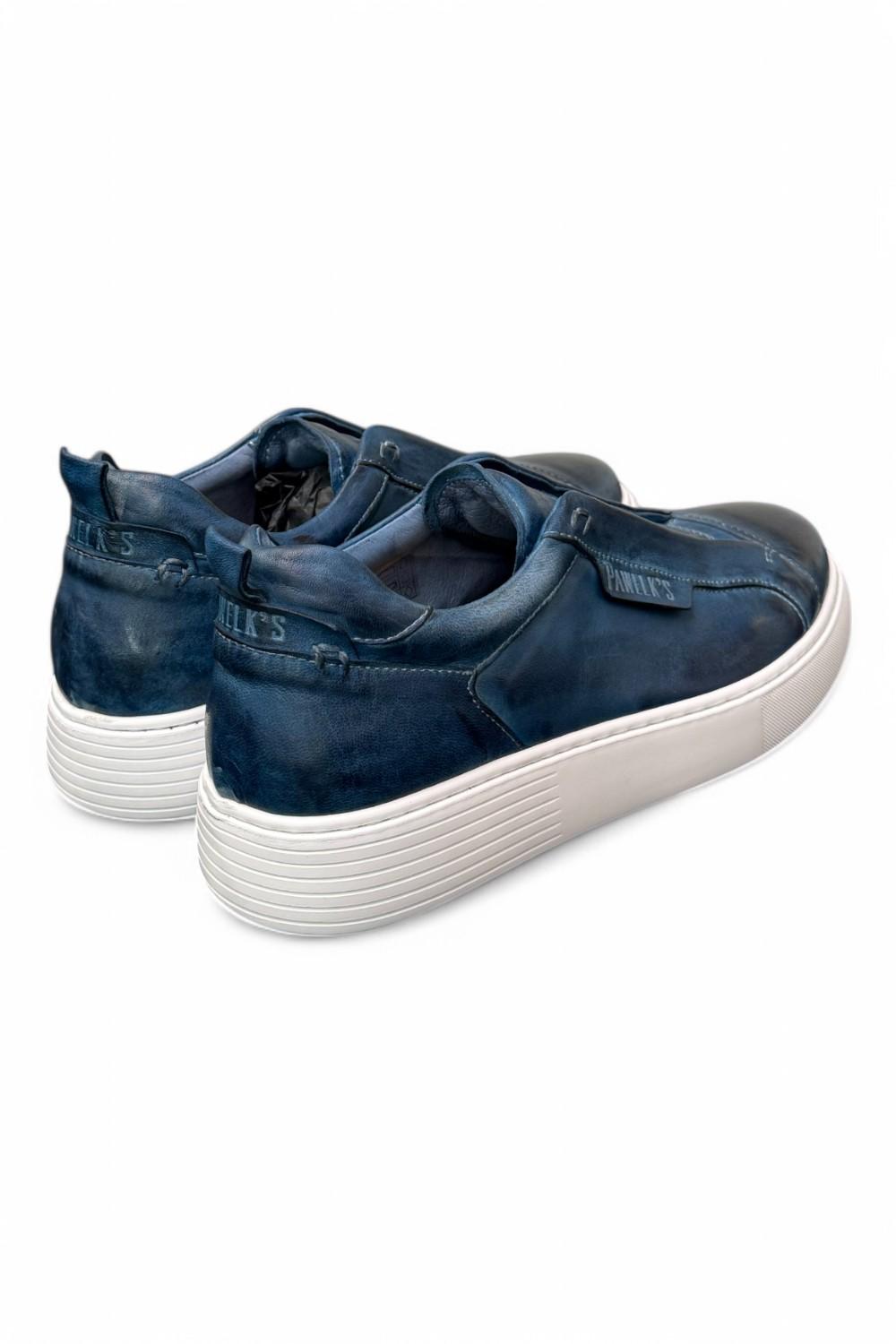 Sneaker uomo slip on blu Pawelks 