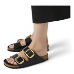 Ciabatta Arizona Big Buckle Shine Black Birkenstock 1021476 