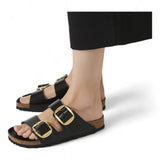 Ciabatta Arizona Big Buckle Shine Black Birkenstock 1021476 