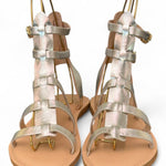 Sandalo gladiatore pelle oro Le Salentine 