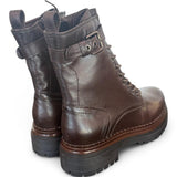 Anfibio pelle moka con fibbia Mjus<BR/> 