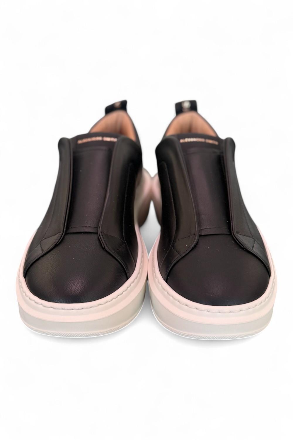 Sneaker donna Wembley slip on black Alexander Smith<BR/> 