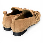 Mocassino frange camoscio beige JVAM<BR/> 