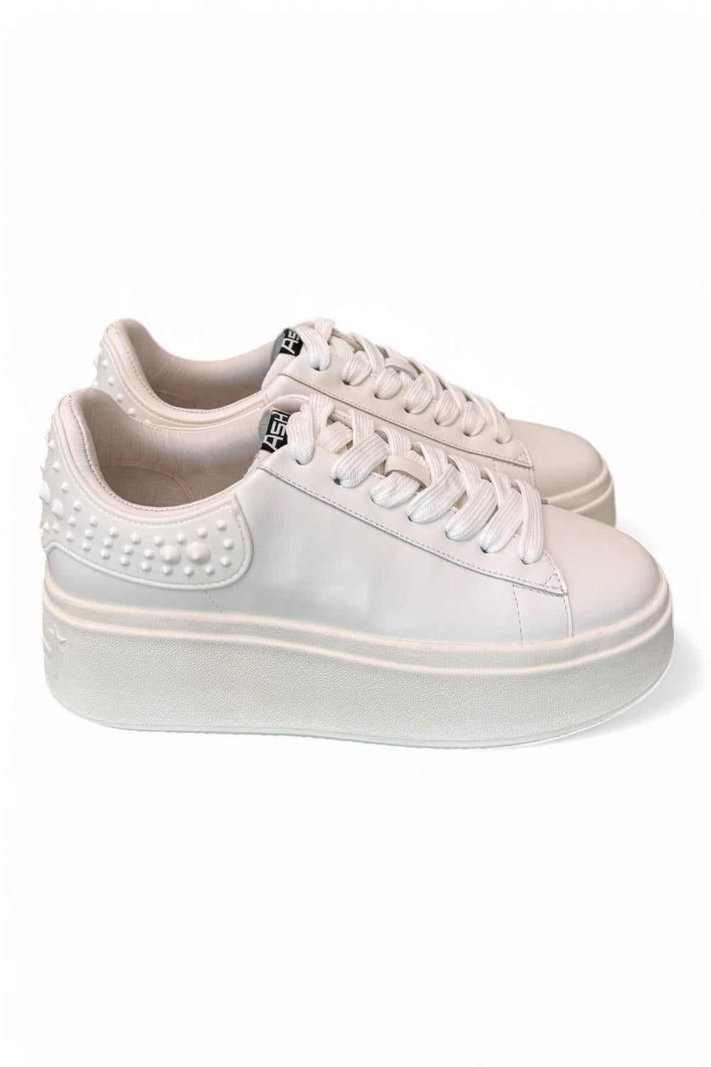 Sneaker Ash Match bianca platino 