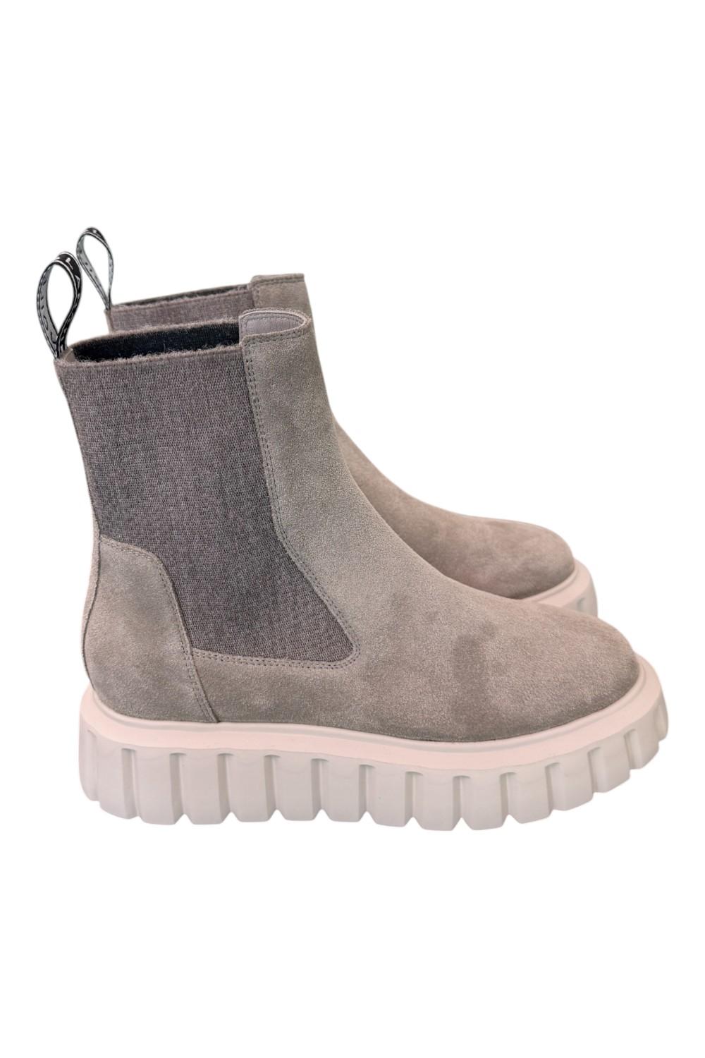 Beatles Grenelle Voile Blanche suede grigio 