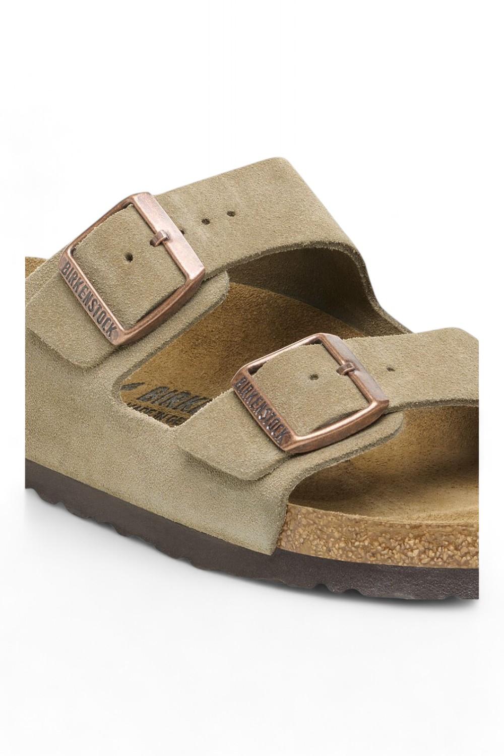 Ciabatta Birkenstock Arizona Suede Taupe 051463 