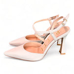 Slingback pelle burro tacco 90 Matteo Pitti<BR/> 