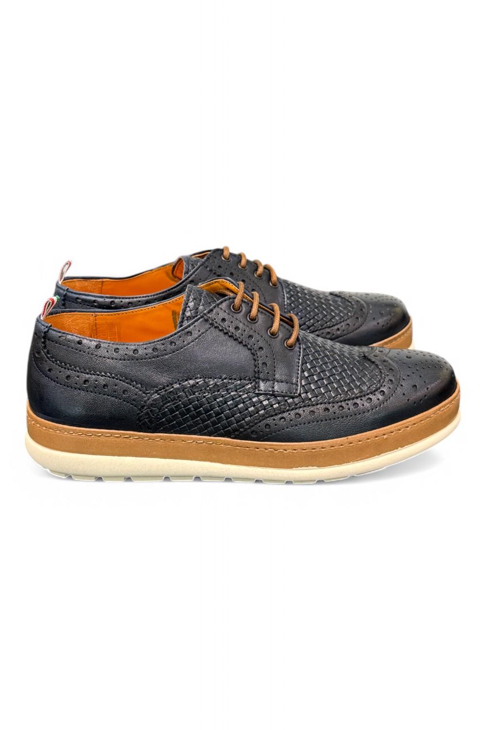 Scarpa uomo imperiale blu F.lli Rennella 