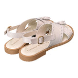 Sandalo incrociato pelle latte Francesco B 