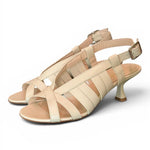 Sandalo gabbia pelle latte Isabelle Paris 